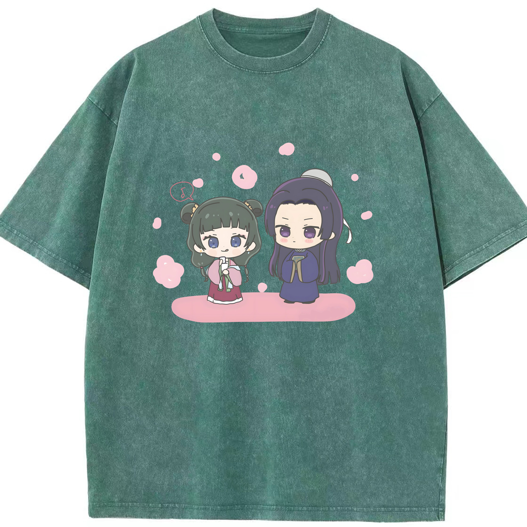 （画像用） 薬屋のひとりごと The Apothecary Diaries 綿100% ヴィンテージ風 半袖Tシャツ（フロントプリント）